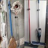 LunaLulinlk Magnetic Mop Broom Holder,4Pack Heavy Duty Magnetic Broom Holder for Cleaning Tools for Garage Kitchen Laundry Work Shop Black - 4 of 4