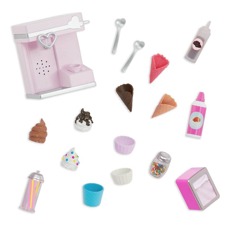 Our Generation Sundae Fun Day Ice Cream Machine Accessory Set for 18&#34; Dolls, 1 of 6