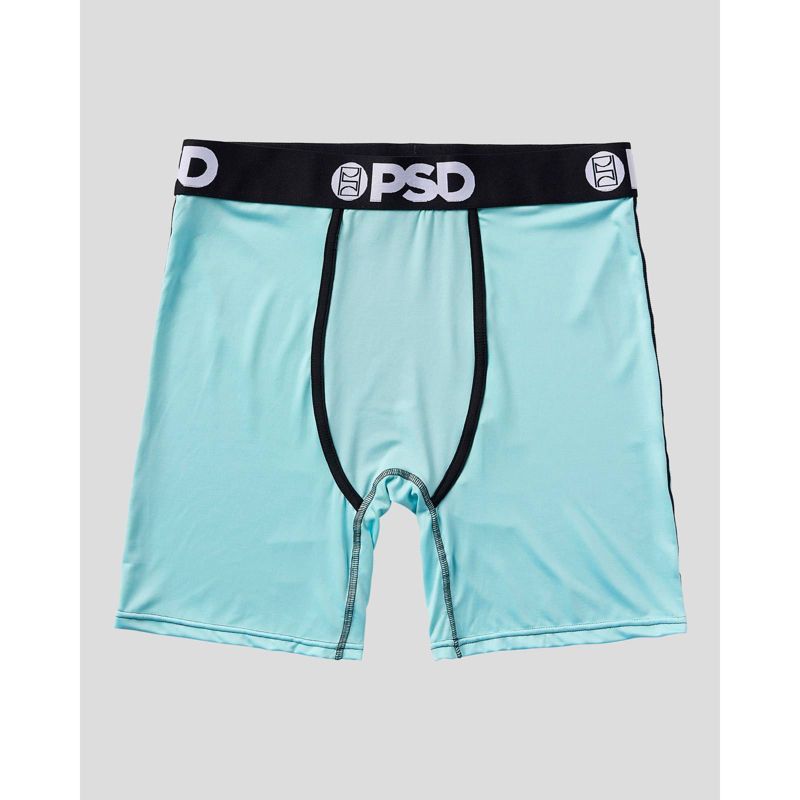 PSD Men&#39;s Flamingo Tropical Print Boxer Briefs 2pk - Pink/White/Light Aqua Blue, 3 of 4