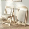 Tangkula Upholstered Dining Chair Set of 4 w/ Curved Backrest Rubber Wood Frame - 4 of 4