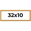 PosterPalooza | 32x10 Wood Antique Frame with UV Acrylic, 4 Finishes: Bronze, Gold, Silver, and Black - 2 of 4