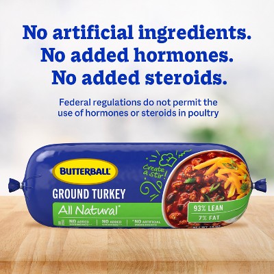 Butterball All Natural Fresh 93/7 Ground Turkey Roll - 16oz