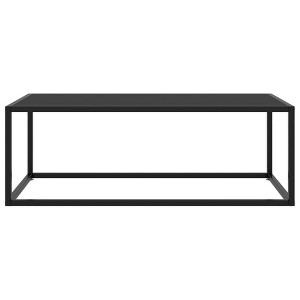 vidaXL Coffee Table Black and transparent - Black 39.4" x 19.7" x 13.8" - 1 of 4