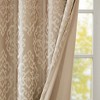 Gracie Mills Cyra Damask Total blackout grommet top curtain panel - 84X50 - Champagne - 3 of 4