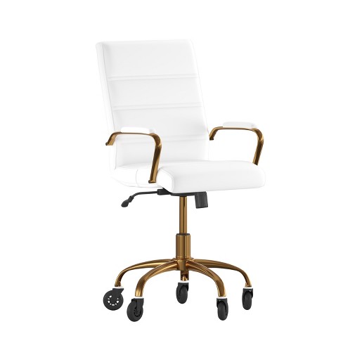 White and gold swivel chair new arrivals