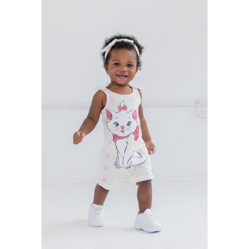 Disney Lion King Minnie Mouse Winnie the Pooh Simba Baby Girls Romper and Headband Newborn to Infant, 2 of 9