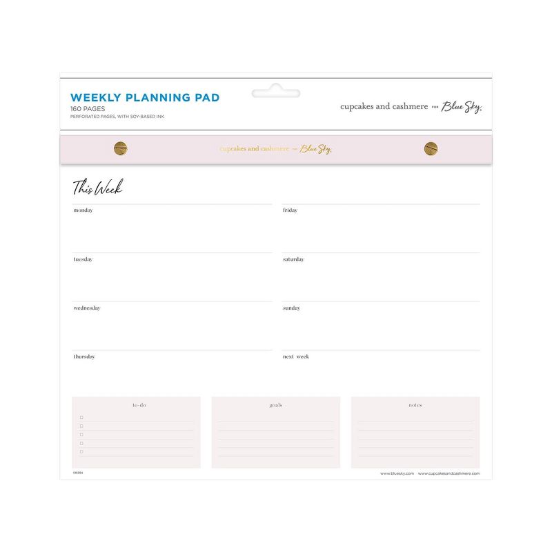 8&#39;&#39;x10&#39;&#39; Rivet Planning Pad Blush - Cupcakes and Cashmere, 4 of 5