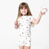 Bellabu Bear Kids Baseball Bamboo Kids Pajama Short Set - 3 of 4