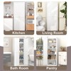 ORRD Metal Storage Cabinet 2-Door Steel Pantry with Adjustable Shelves, Kitchen Organizer,White - 3 of 4