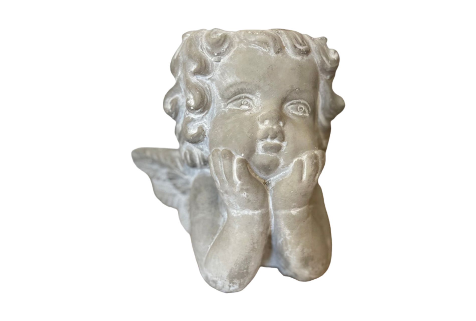 Slickblue Cement Little Angel Decorative Planter Large
