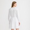 Lands' End Women's Long Sleeve Eyelet Mini Popover Dress - 2 of 4