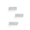 SEVOBAL Decorative Bookshelf Floating Shelves Wall Mounted Wood Shelves Decor Storage Hanging Shelf with Invisible Brackets, Gray, 15.75"*6.51"*2.36" - 3 of 4