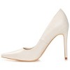 Journee Collection Womens Hadli Tru Comfort Foam Pointed Toe High Stiletto Pumps Ivory 9.5 - 2 of 4