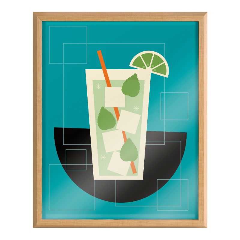 16" x 20" Blake Mojito by Amber Leaders Designs Framed Printed Glass - Kate & Laurel All Things Decor, 2 of 7