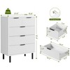 5 Drawer Fluted Dresser for Bedroom, Modern Wide Chest of Drawers with Metal Legs and Anti-Tip Kit, Wood Storage Organizer for Living Room - 2 of 4