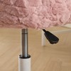 PAGED Swivel Office Chair Adjustable Desk Chair Faux Fur Vanity Chair with Metal Base for Living Room, Home Office - 4 of 4