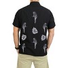 LA LEELA Men's Button Down Short Sleeves Casual Hawaiian Shirt Beach Aloha Party Summer Holidays Vacation Shirts For Mens - 2 of 2