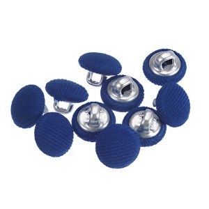 Unique Bargains Round Metal Sewing Cloth Covered Button 10 Pcs - 1 of 4