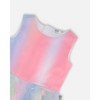 Deux par Deux Girl Milano Dress with Printed Mesh Skirt Multicolored with Butterflies - 4 of 4