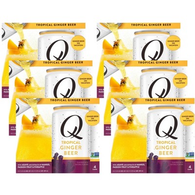 Q Mixers Tropical Ginger Beer - Case of 6/4 pack, 7.5 oz