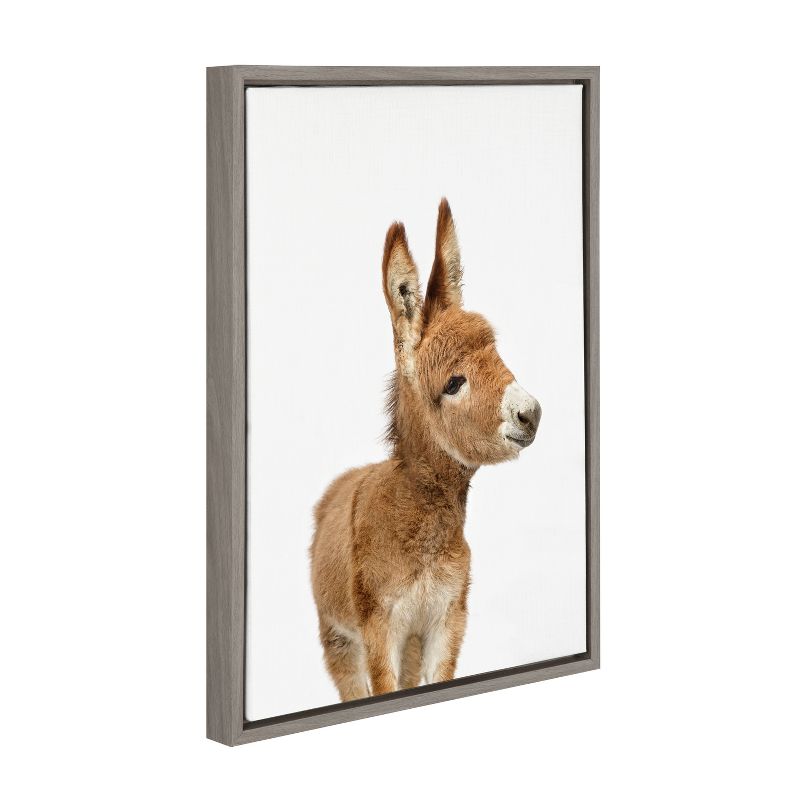 18" x 24" Sylvie Animal Studio Burro Framed Canvas by Amy Peterson - Kate & Laurel All Things Decor, 2 of 6