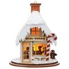 Ginger Cottages 4.25 In Santa's Workshop Ornament House Candy Cane Tree Ornaments - 4 of 4