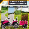 JOYRACER 2WD 24V 2-Seater Electric Ride-On UTV for Kids, 2×75W Motors, Remote Control, LED Lights, Spring Suspension, 3 Speeds & Bluetooth Music - 3 of 4