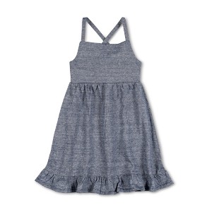 Hope & Henry Girls' Sleeveless Knit Flounce Sundress, Infant, 3-6 Months - 1 of 4