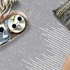 Living Room Rug Washable Bedroom Rugs Neutral Area Rug for Nursery Geometric Striped Carpet Non Slip Stain Resistant Farmhouse Floor Cover White Rug - 4 of 4