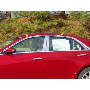 QAA Part WP54445 is Compatible with 2014-2019 CTS 4 Piece Stainless Window Trim Package, Includes Upper Trim only, NO Pillar Posts, NO Window Sills. - 1 of 4