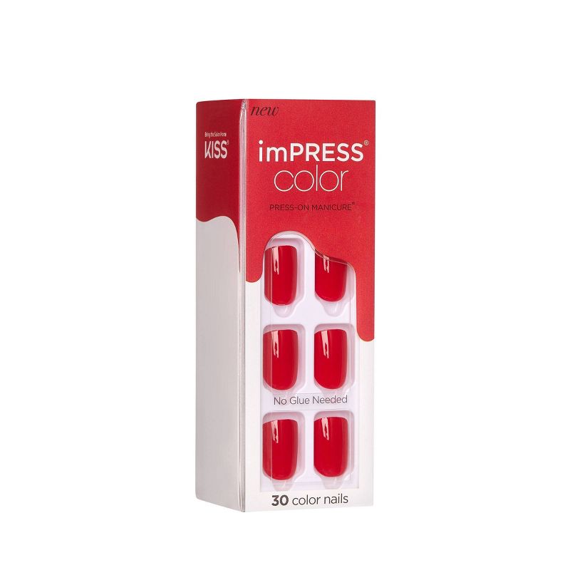 Kiss imPRESS Press-On Manicure Fake Nails - Reddy or Not - 90ct, 5 of 7