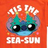 Men's - Lilo and Stitch - Tis the Sea-Sun Christmas Short Sleeve Graphic T-Shirt - 2 of 4