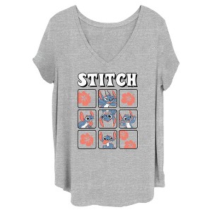 Women's Lilo & Stitch Tropical Portraits T-Shirt - 1 of 4