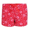 Not a Morning Person Women's Valentine Button Down Short Sleeve Shorts Pajama Set - 3 of 4