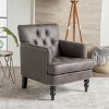 Christopher Knight Home Harrison Tufted Club Chair - Upholstered Accent Armchair, Classic Living Room Seating - 3 of 4