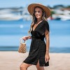 Women's V Neck Cover-Up Dress -Cupshe - 3 of 4