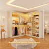Aheaplus Corner Wardrobe Organizer System with Adjustable Shelves, Closet System with Hanging Rods - 4 of 4