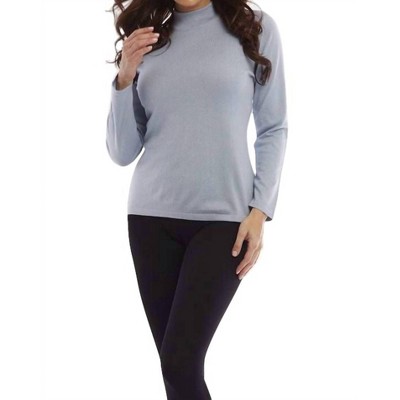 Women's Long Sleeve Mock Neck Pullover - ANGEL