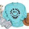 Simply Sage Market S.W.Smiley Let's Learn Today Circle Garment Dyed Long Sleeve - 3 of 4