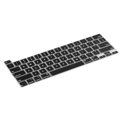 Insten Keyboard Cover Protector Compatible with 2020 Macbook Pro 13", Ultra Thin Silicone Skin, Tactile Feeling, Anti-Dust, Black