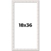 PosterPalooza | Panoramic Sculpted White Picture Frame - UV Acrylic, Foam Board Backing, Hanging Hardware - 2 of 4
