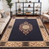 Oversized Medallion Modern Bohemian Indoor Runner or Area Rug by Blue Nile Mills - 2 of 4