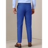 Lars Amadeus Men's Slim Fit Tapered Leg Flat Front Business Trousers Dress Pants - 3 of 4