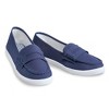Collections Etc Classic Boat Shoe Loafer Slip On Canvas Sneakers - 2 of 3