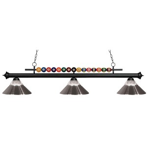 Z-Lite Shark 3 - Light Island Pendant Light in  Matte Black - 1 of 1