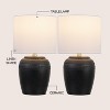 JONATHAN Y Hugo 16.75" Traditional Rustic Reeded Ceramic Vase LED Table Lamp - 3 of 4