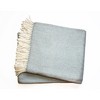 HomeRoots Sky Blue and White Dreamy Soft Herringbone Throw Blanket - 3 of 4