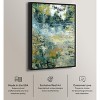 Art Remedy Green Moss Monet Garden Green Abstract Wall Art Framed - 3 of 4