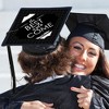 Big Dot of Happiness Black and White Grad - Best is Yet to Come - Black and White Graduation Cap Decorations Kit - Grad Cap Cover - 2 of 4