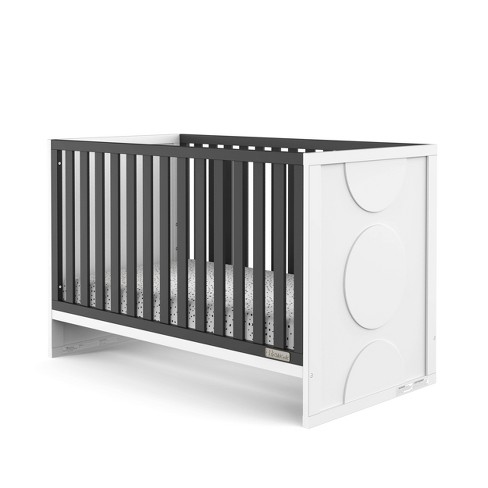 Child Craft Orbit 3 in 1 Convertible Crib Black matte White Target